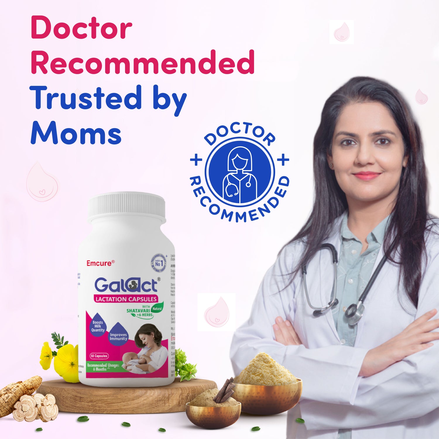 Galact Lactation Capsules – Boosts breast milk quantity