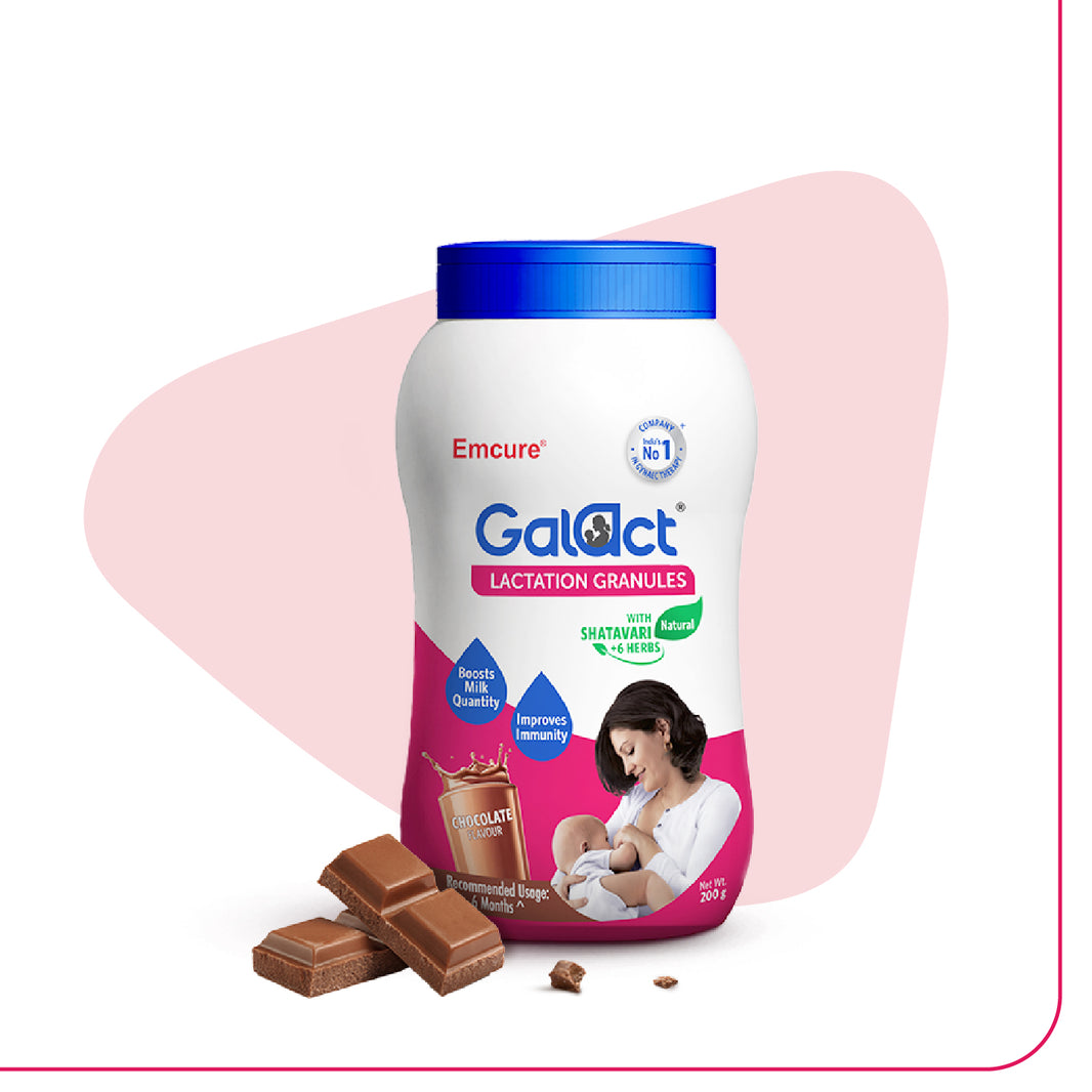 Galact Lactation Granules – Chocolate Boosts breast milk quantity
